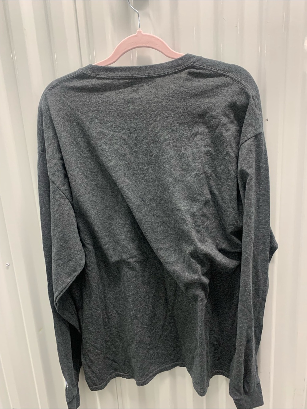 Champion Palomar College Charcoal Crewneck Long sleeve Shirt - Gray/Red - Picture 2 of 4